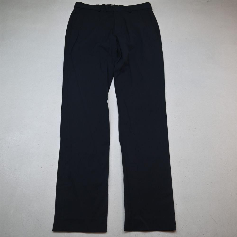 Theory 32x32 Blue Zip Pocket Performance Stretch Waist Slim Dress Mens Pants